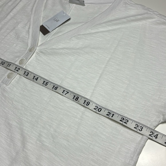J. Jill White Relaxed Fit Vneck Short Sleeve Top, Sz L, New With Tags! - Picture 10 of 11
